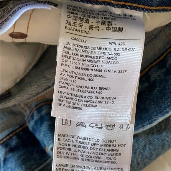 Vintage patchwork Levi jeans - Picture 3 of 4